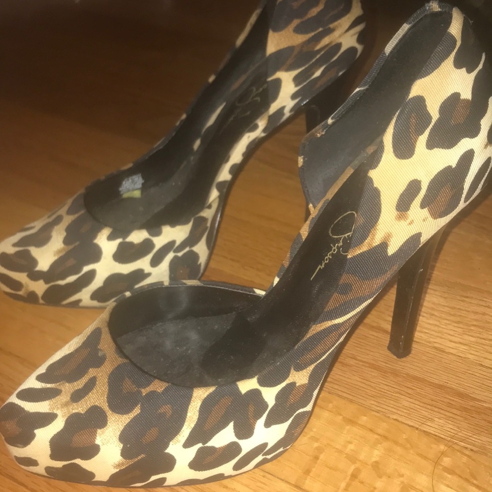 Jessica Simpson leopard heels - Picture 3 of 3